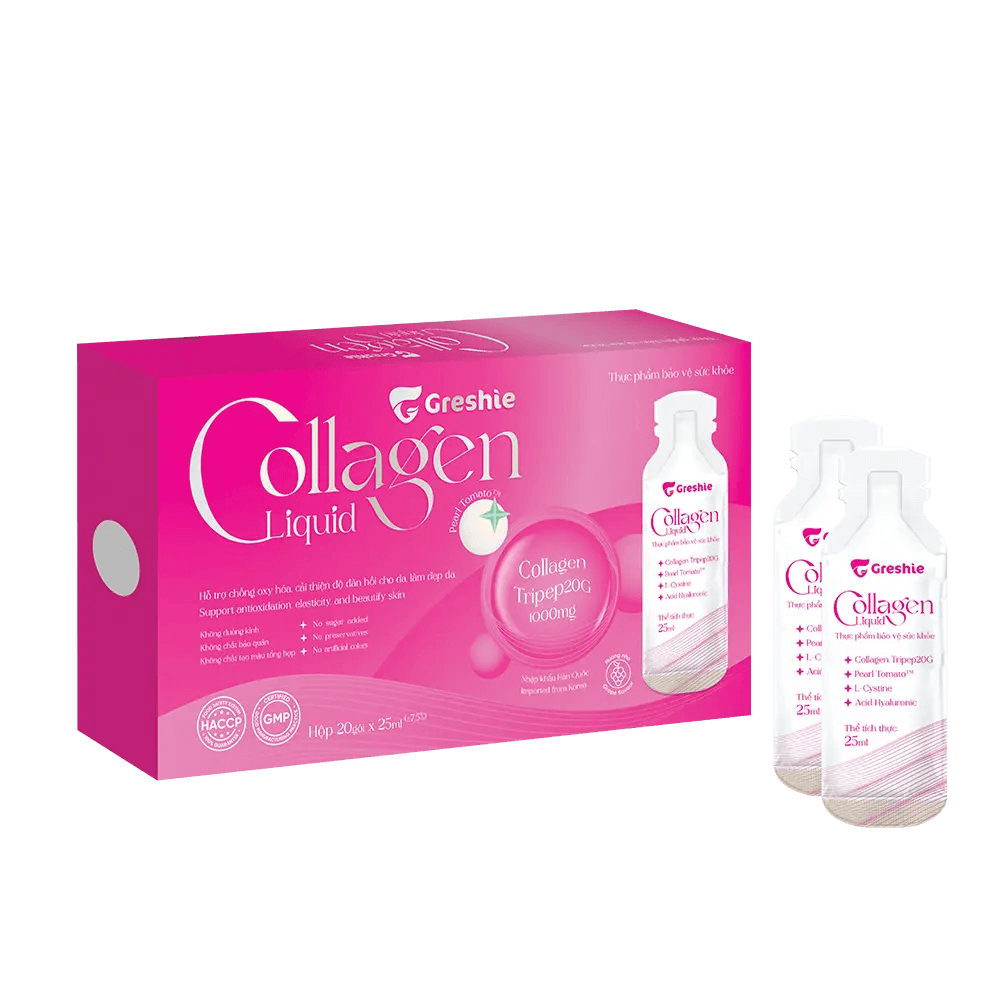 01 Greshie Collagen Liquid nuoc uong dep da