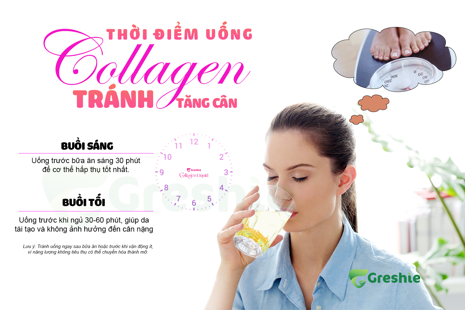 Thoi diem uong collagen de tranh tang can