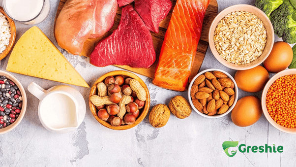 Thuc pham giau protein