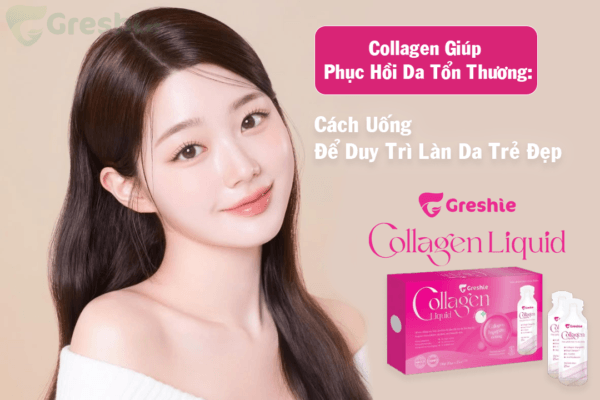 Collagen Giúp Phục Hồi Da Tổn Thương
