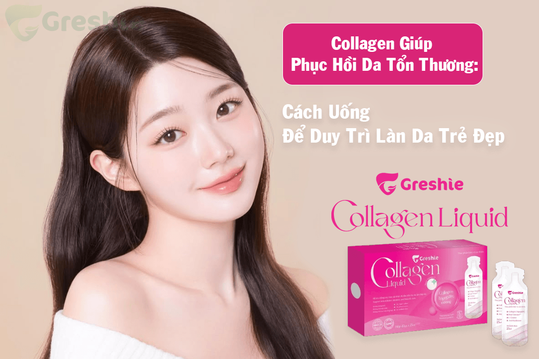 Collagen Giúp Phục Hồi Da Tổn Thương